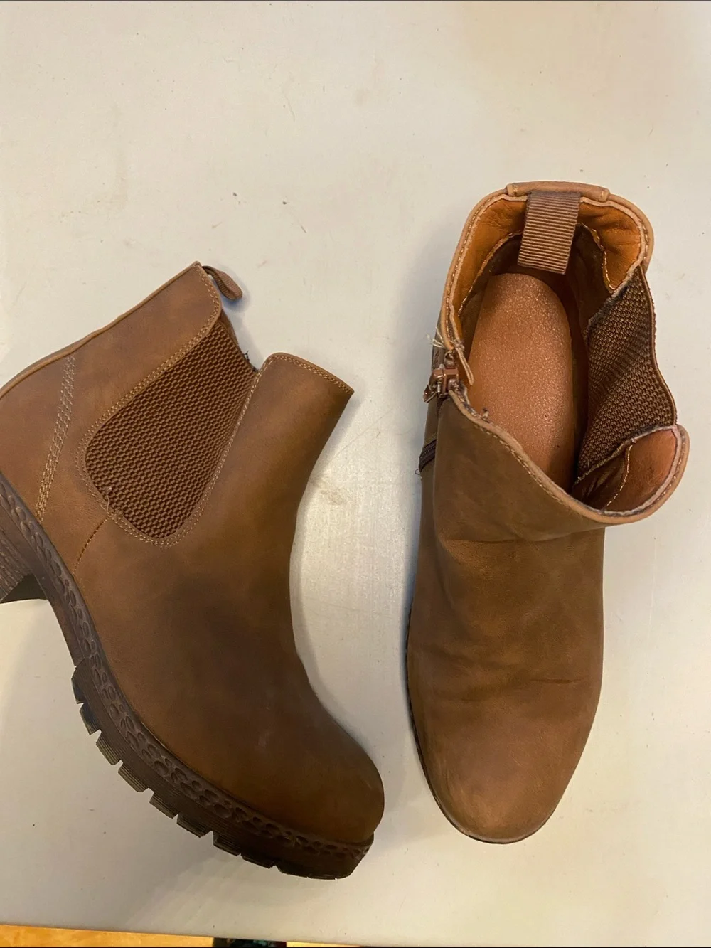 Brown Chelsea Ankle Boots for Women - Classic Slip-On Style